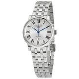 Tissot T Classic Carson Premium Automatic Lady Silver Dial Silver Steel Strap Watch for Women - T122.207.11.033.00 Buy Now By Tissot