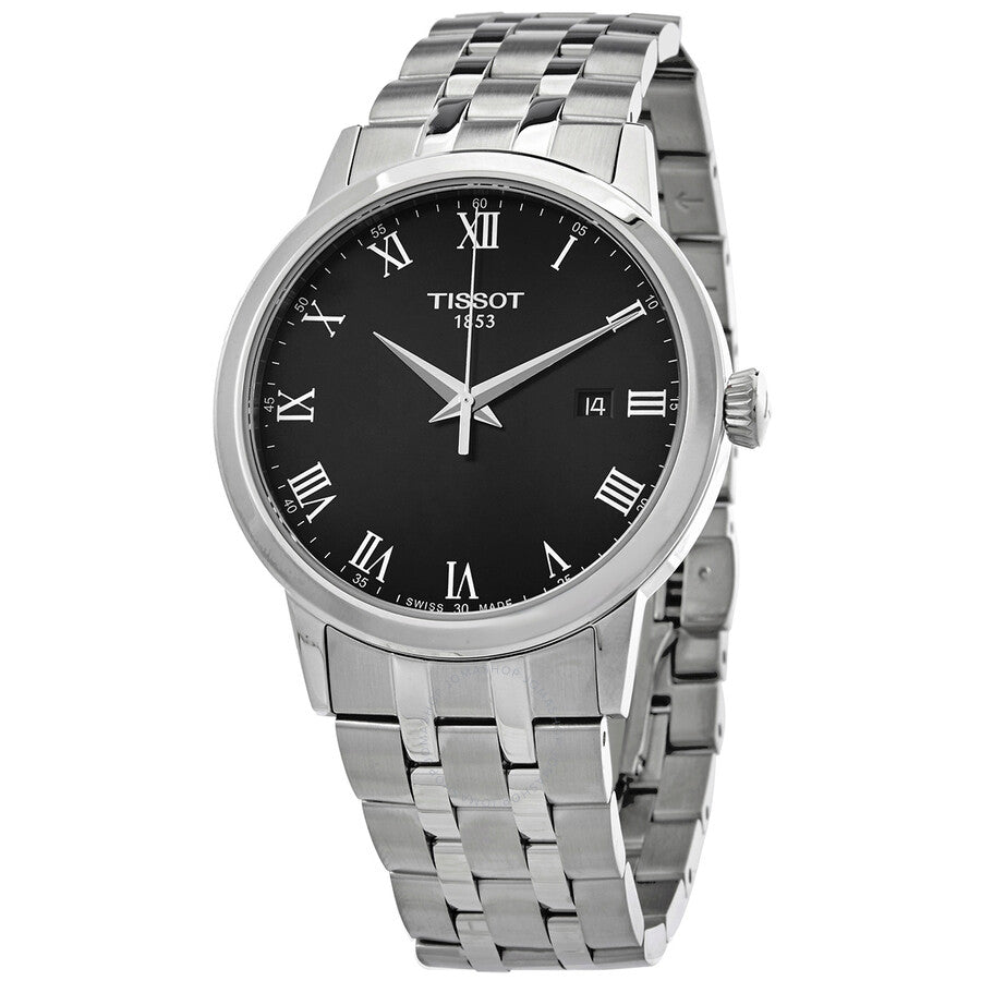 Tissot Classic Dream Black Dial Silver Steel Strap Watch For Men - T129.410.11.053.00 Buy Now By Tissot