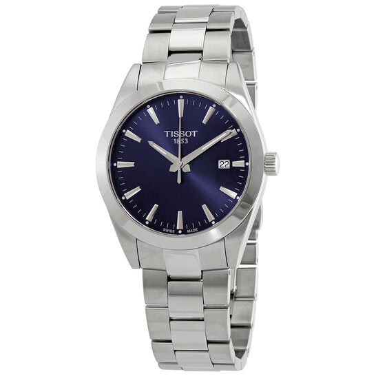 Tissot Gentleman Blue Dial Silver Steel Strap Watch For Men - T127.410.11.041.00 Buy Now By Tissot