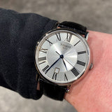 Tissot Carson Premium Silver Dial Black Leather Strap Watch For Men - T122.410.16.033.00 Buy Now By Tissot