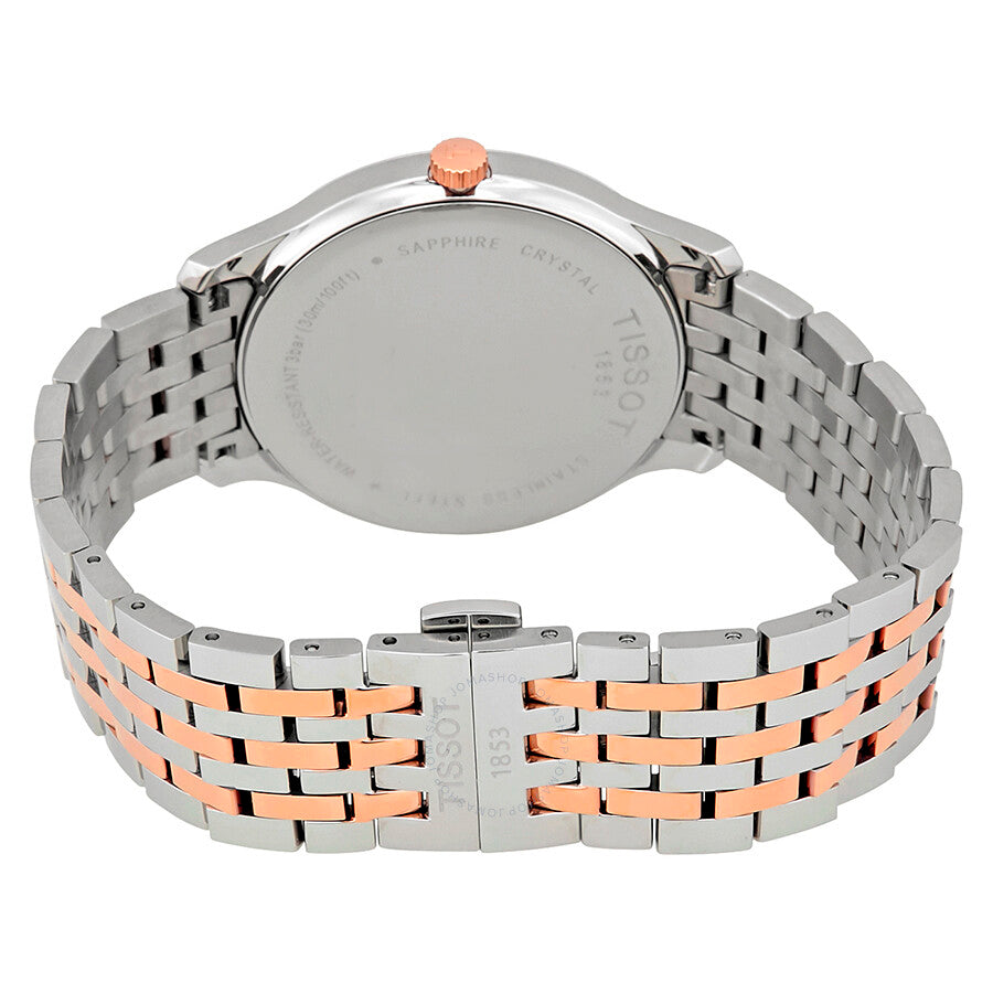 Tissot T Classic Tradition White Dial Two Tone Mesh Bracelet Watch For Men - T063.610.22.037.01 Buy Now By Tissot