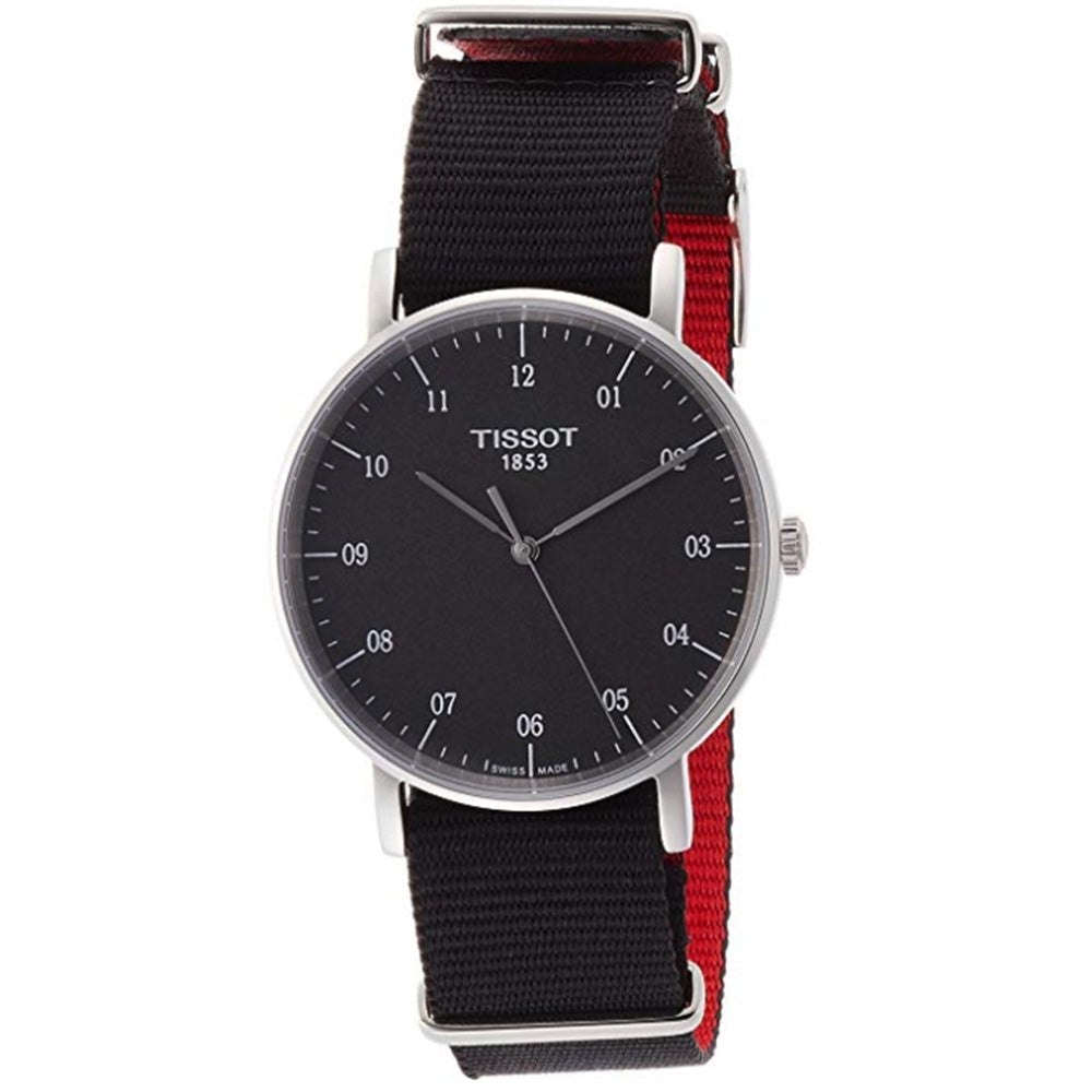 Tissot Everytime Medium Black Dial Black NATO Strap Watch For Men - T109.410.17.077.00 Buy Now By Tissot