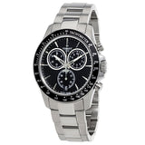 Tissot V8 Quartz Chronograph Black Dial Silver Steel Strap Watch For Men - T106.417.11.051.00 Buy Now By Tissot