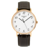 Tissot T Classic Everytime White Dial Black Leather Strap Watch For Men - T109.610.36.032.00 Buy Now By Tissot