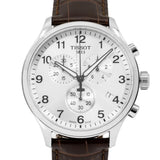 Tissot Chrono XL Silver Dial Brown Leather Strap Watch For Men - T116.617.16.037.00 Buy Now By Tissot
