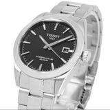 Tissot Gentleman Powermatic 80 Silicium Black Dial Silver Steel Strap Watch For Men - T127.407.11.051.00 Buy Now By Tissot