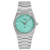 Tissot PRX Quartz Light Green Dial Silver Steel Strap Watch for Men - T137.410.11.091.01 Buy Now By Tissot