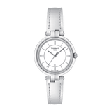 Tissot T Lady Flamingo White Dial White Leather Strap Watch For Women - T094.210.16.011.00 Buy Now By Tissot