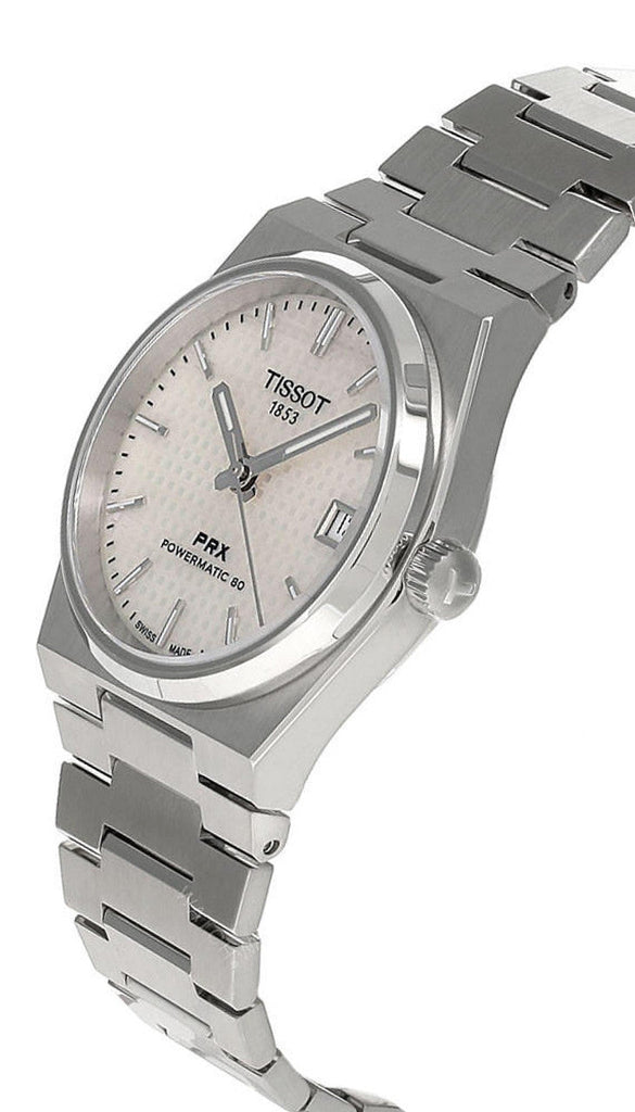Tissot PRX Powermatic 80 White Dial Silver Steel Strap Watch for Men - T137.207.11.111.00 Buy Now By Tissot