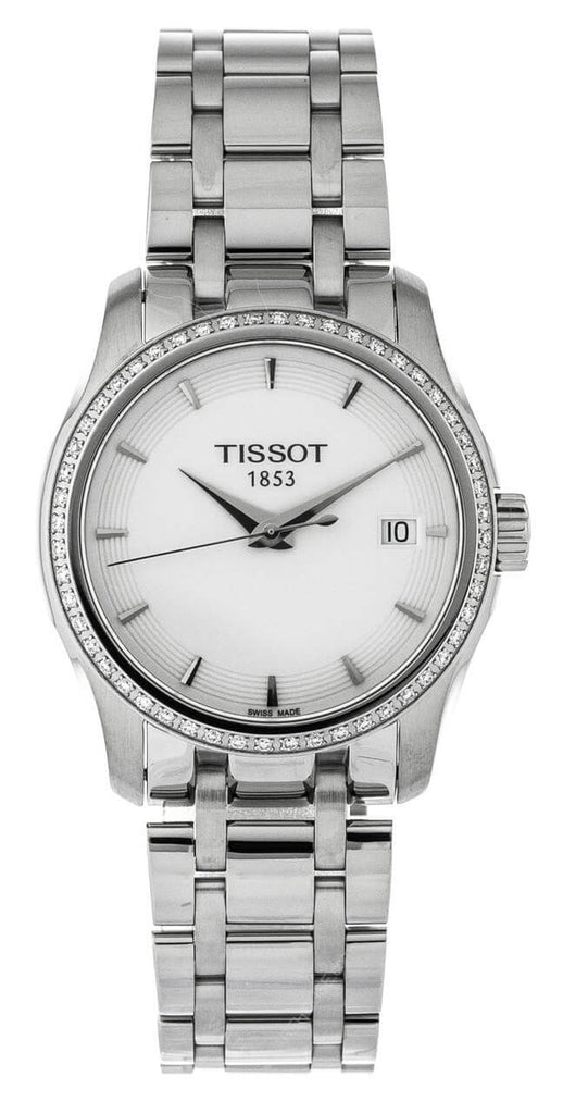 Tissot T Trend Couturier Lady White Dial Watch For Women - T035.210.61.011.00 Buy Now By Tissot