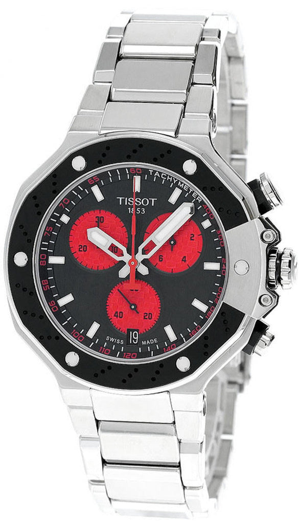 Tissot T Race Marc Marquez Limited Edition Black Dial Silver Steel Strap Watch for Men - T141.417.11.051.00 Buy Now By Tissot