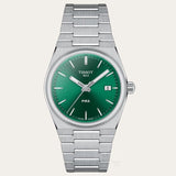 Tissot PRX Quartz Green Dial Steel Silver Steel Strap Watch for Men - T137.410.11.081.00 Buy Now By Tissot