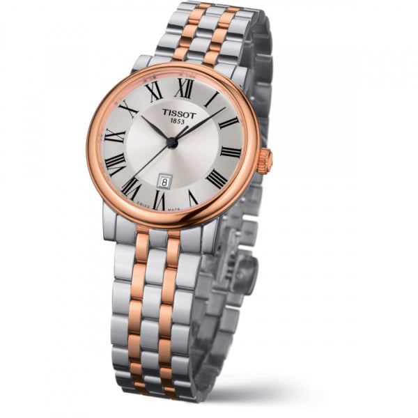 Tissot Carson Premium White Dial Two Tone Steel Strap Watch For Men - T122.410.22.033.00 Buy Now By Tissot