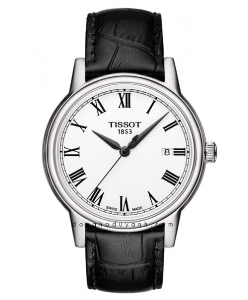 Tissot T Classic Carson White Dial Black Leather Strap Watch for Men - T085.410.16.013.00 Buy Now By Tissot
