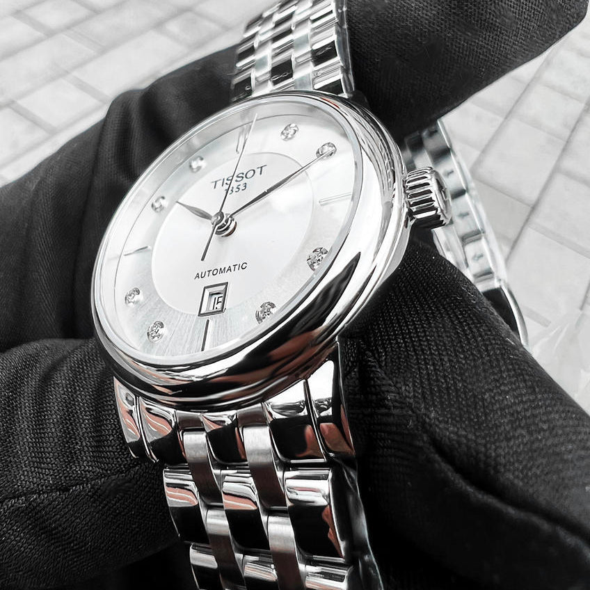Tissot Carson Premium Automatic Lady Diamonds Silver Dial Silver Steel Strap Watch for Women - T122.207.11.036.00 Buy Now By Tissot