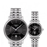 Tissot T Classic Carson Premium Automatic Lady Black Dial Silver Steel Strap Watch for Women - T122.207.11.051.00 Buy Now By Tissot