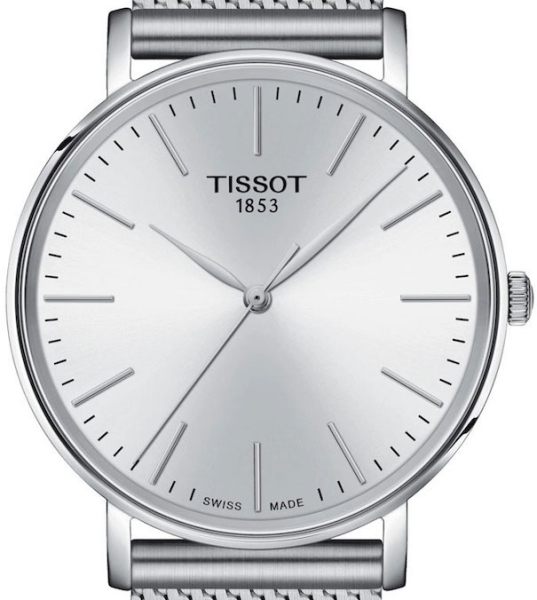 Tissot Everytime Gent Silver Dial Silver Mesh Bracelet Watch for Men - T143.410.11.011.00 Buy Now By Tissot