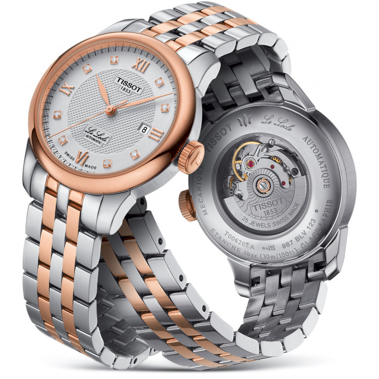 Tissot T Classic Le Locle Automatic Silver Dial Two Tone Steel Strap Watch For Women - T006.207.22.038.00 Buy Now By Tissot