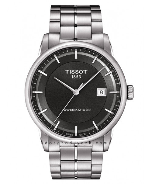 Tissot Luxury Powermatic 80 Grey Dial Silver Steel Strap Watch for Men - T086.407.11.061.00 Buy Now By Tissot