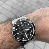 Tissot Seastar 1000 Chronograph Black Dial Silver Steel Strap Watch For Men - T120.417.11.051.00 Buy Now By Tissot