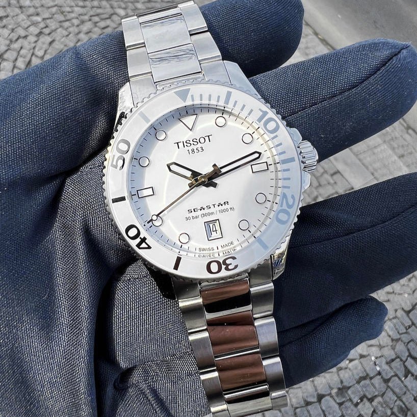 Tissot Seastar 1000 Lady White Dial Silver Steel Strap Unisex Watch - T120.210.11.011.00 Buy Now By Tissot