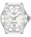 Tissot Seastar 1000 Mother of Pearl White Dial White Rubber Strap Watch for Women - T120.210.17.116.00 Buy Now By Tissot