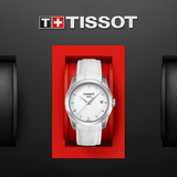 Tissot Couturier Lady Silver Dial White Leather Strap Watch For Women - T035.210.16.011.00 Buy Now By Tissot