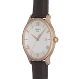 Tissot T Classic Tradition White Dial Brown Leather Strap Watch For Men - T063.610.36.037.00 Buy Now By Tissot
