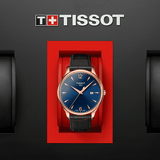 Tissot T Classic Tradition Blue Dial Brown Leather Strap Watch For Men - T063.610.36.047.00 Buy Now By Tissot