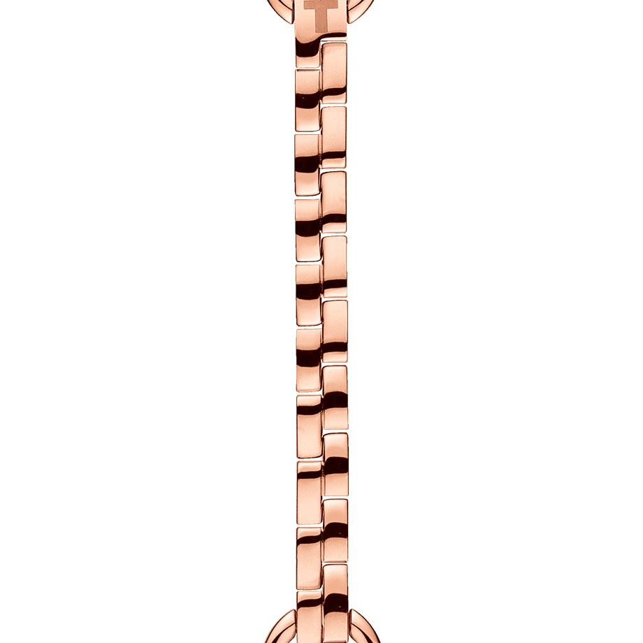 Tissot T Lady Flamingo Mother of Pearl Dial Rose Gold Steel Strap Watch for Women - T094.210.33.116.01 Buy Now By Tissot