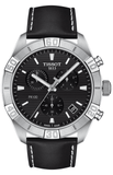 Tissot PR 100 Sport Quartz Chronograph Black Dial Black Leather Strap Watch For Men - T101.617.16.051.00 Buy Now By Tissot