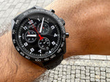 Tissot T Sport PRS 516 Chronograph Black Dial Black Leather Strap Watch for Men - T131.617.36.052.00 Buy Now By Tissot