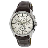 Tissot Couturier Chronograph White Dial Brown Leather Strap Watch For Men - T035.617.16.031.00 Buy Now By Tissot