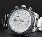 Tissot T Sport PRS 516 Chronograph White Dial Silver Steel Strap Watch For Men - T100.417.11.031.00 Buy Now By Tissot
