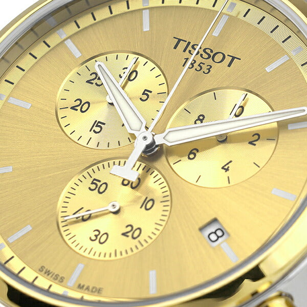 Tissot T Sport Chrono XL Classic Gold Dial Two Tone Steel Strap Watch for Men - T116.617.22.021.00 Buy Now By Tissot