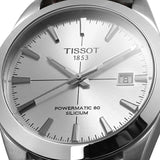 Tissot Gentleman Powermatic 80 Silicium Silver Dial Brown Leather Strap Watch For Men - T127.407.16.031.01 Buy Now By Tissot