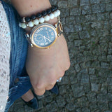 Michael Kors Skylar Black Dial Two Tone Steel Strap Watch for Women - MK5957 Buy Now By Michael Kors