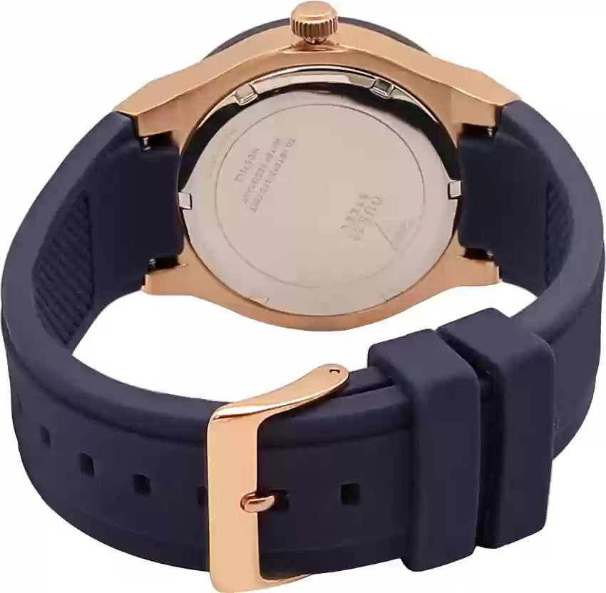 Guess Genesis Quartz Blue Dial Blue Silicone Strap Watch For Men - W1254G3 Buy Now By Guess