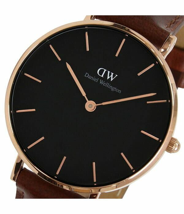 Daniel Wellington Petite St Mawes Black Dial Brown Leather Strap Watch For Women - DW00100169 Buy Now By Daniel Wellington