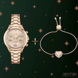 Hugo Boss Carnation Gold Dial Gold Steel Strap Watch for Women - 1502592 Buy Now By Hugo Boss