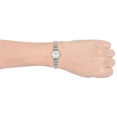 Emporio Armani Gianni T Bar Quartz Silver Dial Silver Steel Strap Watch For Women - AR1935 Buy Now By Emporio Armani