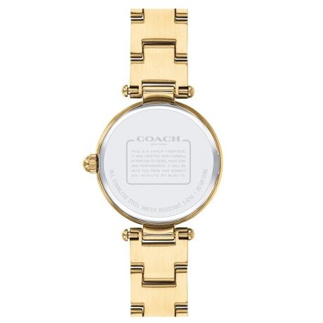 Coach Park Blue Dial Gold Steel Strap Watch for Women - 14503225 Buy Now By Coach