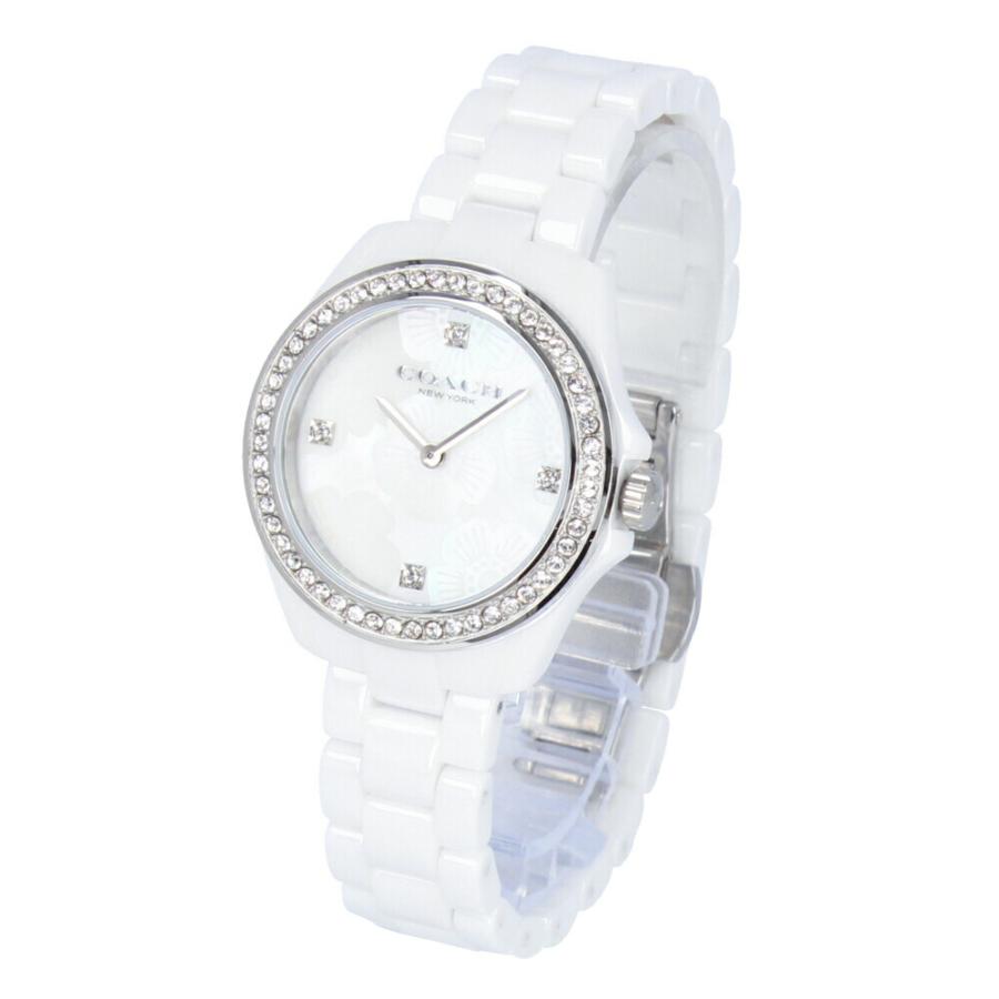 Coach Preston Mother of Pearl Dial White Steel Strap Watch for Women - 14503661 Buy Now By Coach