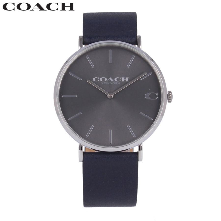 Coach Charles Grey Dial Black Leather Strap Watch for Men - 14602150 Buy Now By Coach