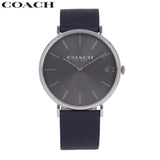 Coach Charles Grey Dial Black Leather Strap Watch for Men - 14602150 Buy Now By Coach
