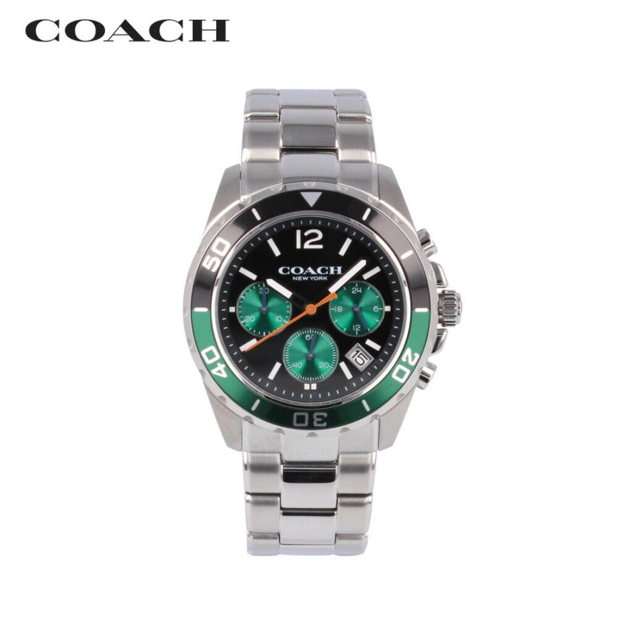 Coach Kent Green Dial Silver Steel Strap Watch for Men - 14602557 Buy Now By Coach