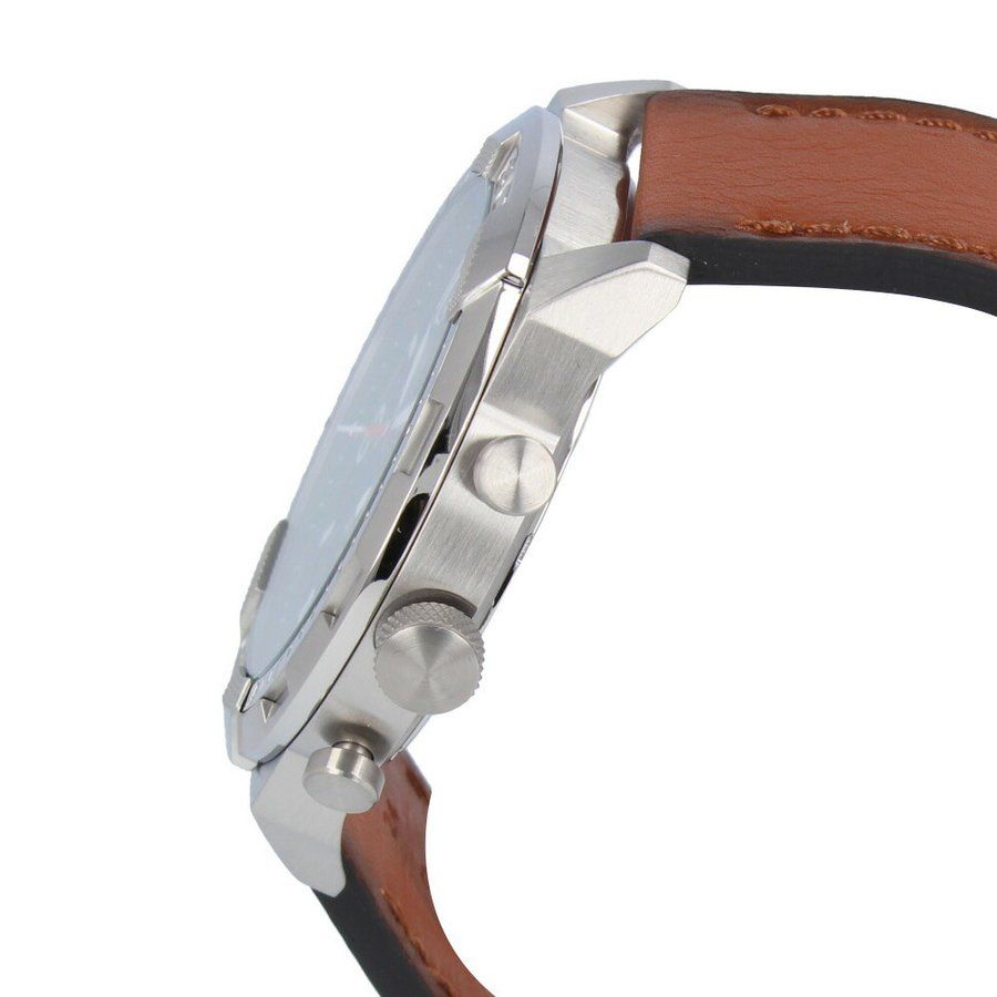 Fossil Bronson Chronograph Green Dial Brown Leather Strap Watch for Men - FS5738 Buy Now By Fossil