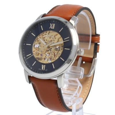 Fossil Neutra Automatic Luggage Skeleton Blue Dial Brown Leather Strap Watch for Men - ME3160 Buy Now By Fossil