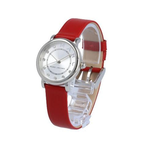 Marc Jacobs Roxy Silver Dial Red Leather Strap Watch for Women - MJ1632 Buy Now By Marc Jacobs