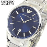 Emporio Armani Renato Blue Dial Silver Steel Strap Watch For Men - AR2477 Buy Now By Emporio Armani